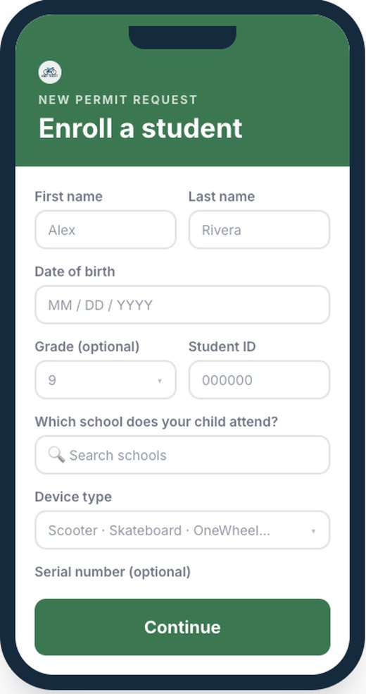 Non-e-bike enrollment form